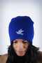 Forever Finer skullie beanie, blue
