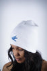 Forever Finer skullie beanie, white