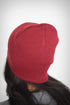 ∆ skullie beanie, crimson