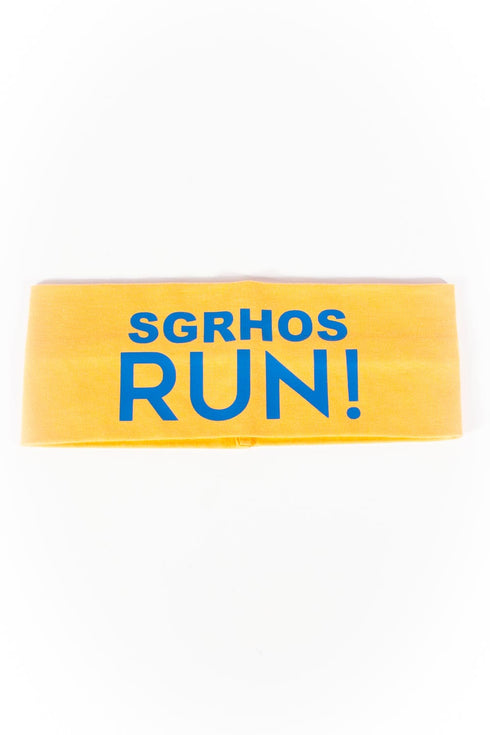 SGRHOs RUN bondYband Headband extra-wide, gold/blue
