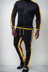 Run The Yard track jacket, black/gold