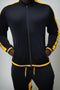 Run The Yard track jacket, black/gold