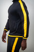 Run The Yard track jacket, black/gold