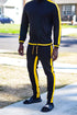 Run The Yard track jacket, black/gold