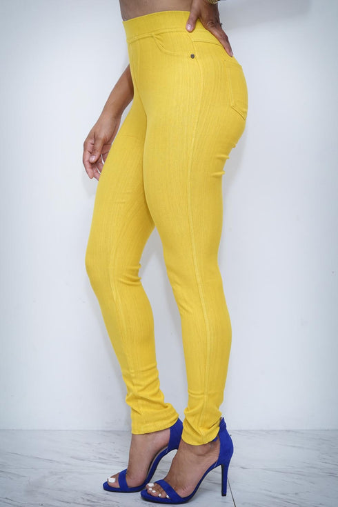 Goddess skinnies, gold