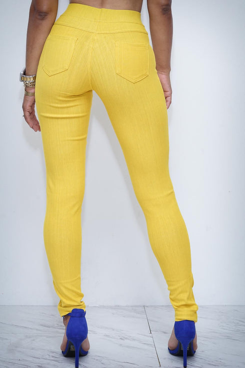 Goddess skinnies, gold