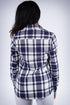 Down South flannel shirt, blue/white