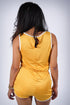 Around The Way romper, gold