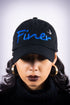 Finer polo dad cap, black