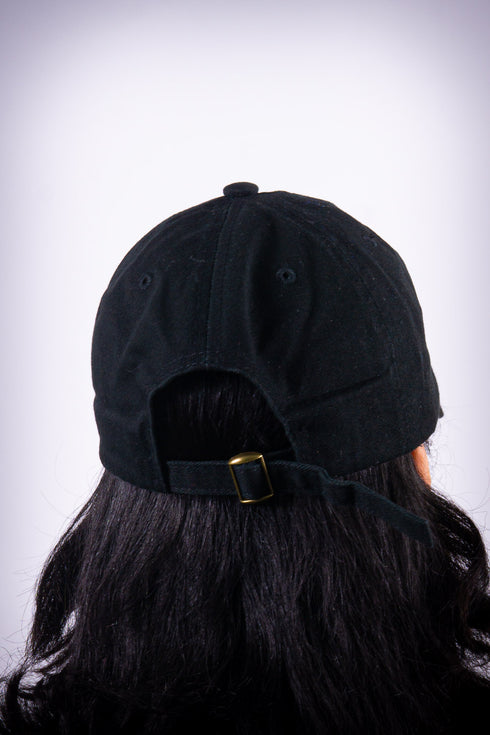 Finer polo dad cap, black