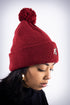 High Goals pom-pom beanie, crimson