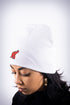High Goals skullie beanie, white