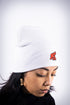 High Goals skullie beanie, white