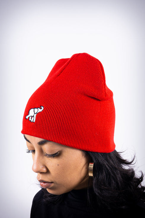 High Goals skullie beanie, red