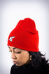 High Goals skullie beanie, red
