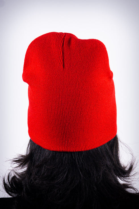 High Goals skullie beanie, red