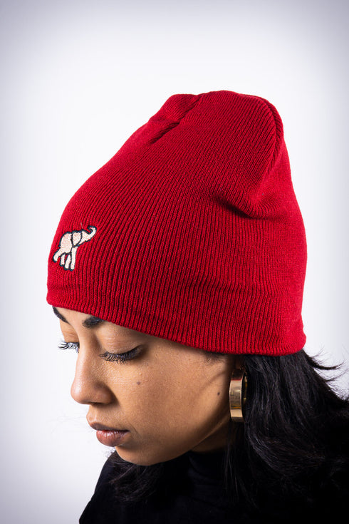 High Goals skullie beanie, crimson