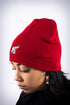 High Goals skullie beanie, crimson