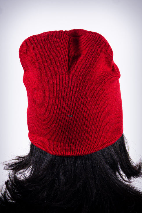 High Goals skullie beanie, crimson