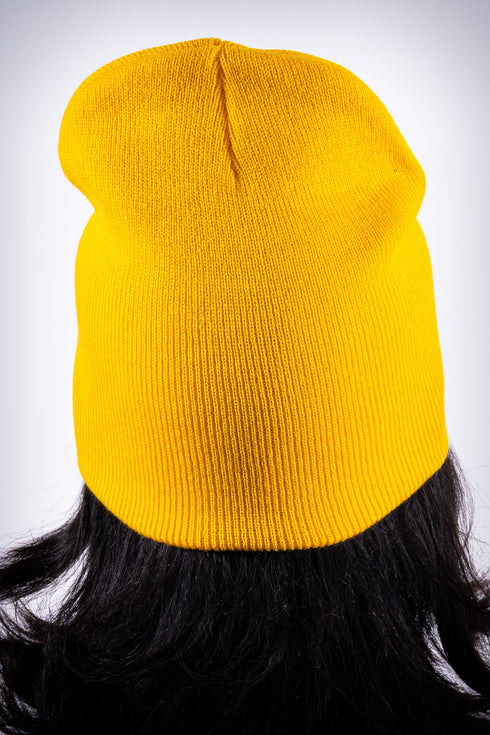 Frenchie Poodle skullie beanie, gold