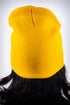 Frenchie Poodle skullie beanie, gold