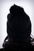 Forever Finer pom-pom beanie, black