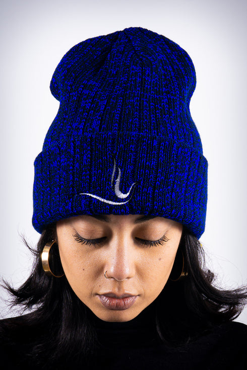 Peace Dove beanie, blue rock