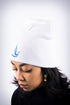 Peace Dove skullie beanie, white