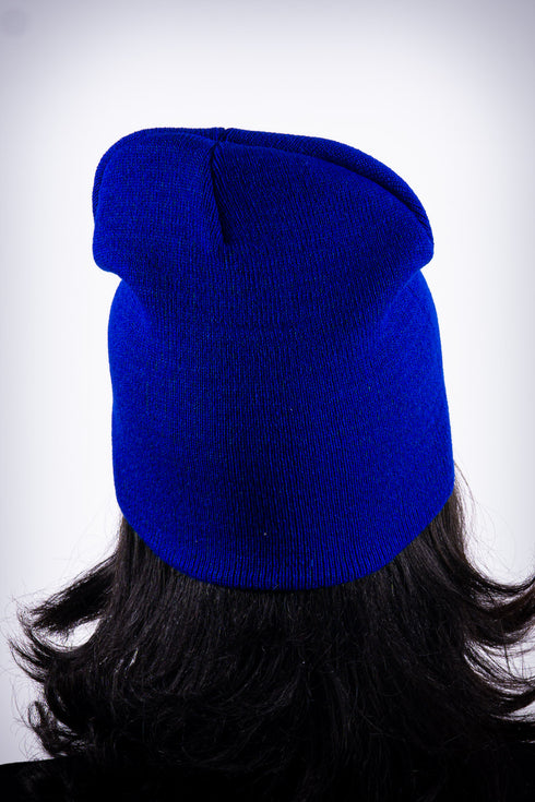 Peace Dove skullie beanie, blue
