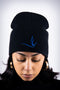 Peace Dove skullie beanie, black