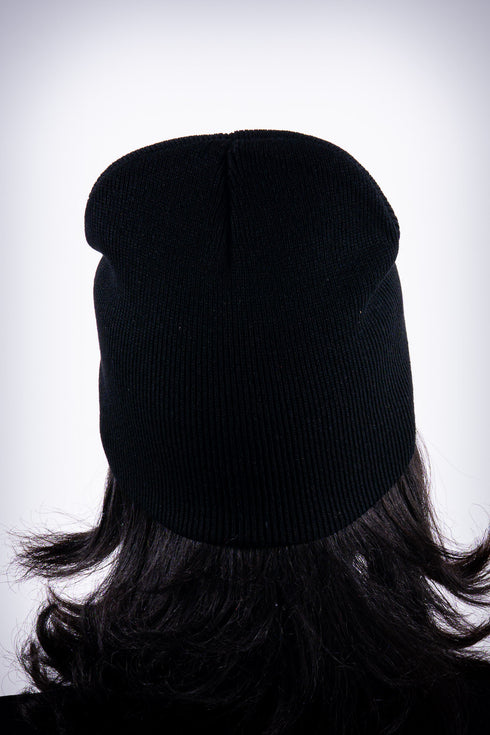 Peace Dove skullie beanie, black