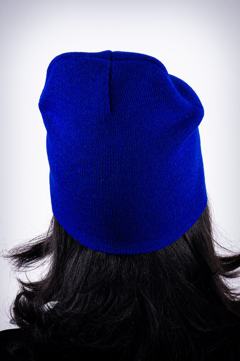 Z for Zeta skullie beanie, blue