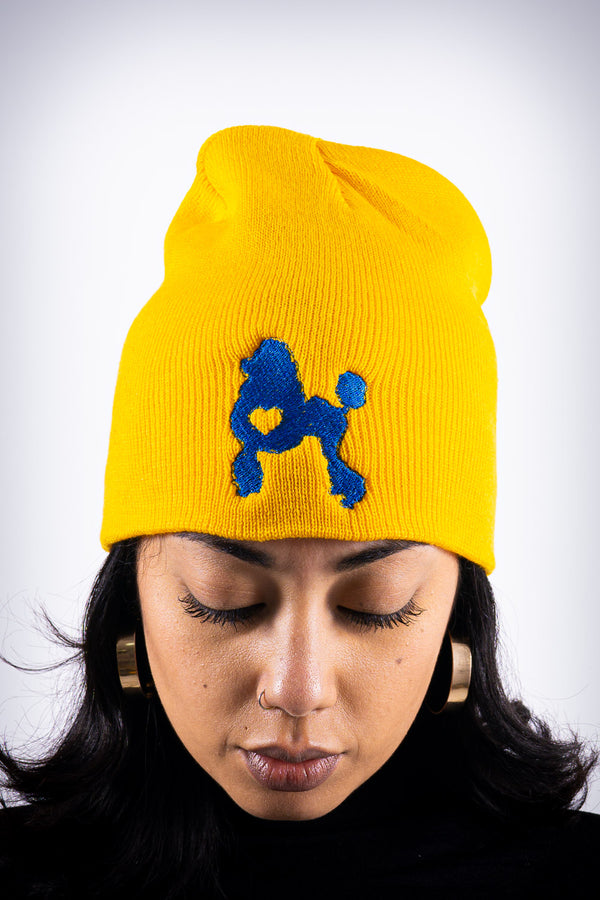 Poodles got Heart skullie beanie, gold