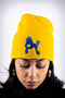 Poodles got Heart skullie beanie, gold