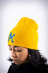 Poodles got Heart skullie beanie, gold