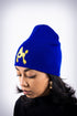 Poodles got Heart skullie beanie, blue