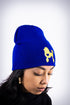 Poodles got Heart skullie beanie, blue