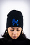 Poodles got Heart skullie beanie, black/blue