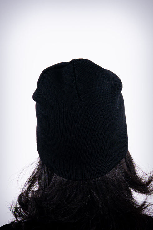 Poodles got Heart skullie beanie, black/blue
