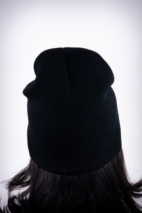 Poodles got Heart skullie beanie, black/gold
