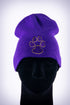 Dawg Pound skullie beanie, purple