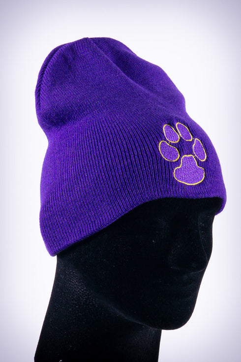 Dawg Pound skullie beanie, purple