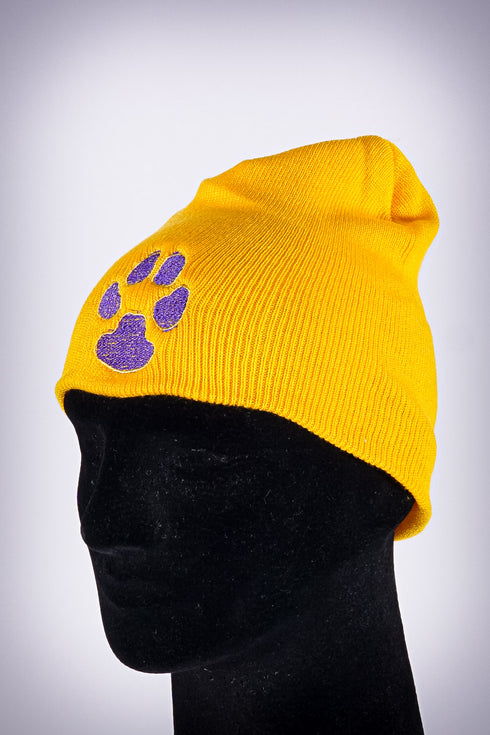 Dawg Pound skullie beanie, gold