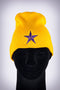 Star Dawg skullie beanie, gold