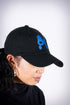 Poodles got Heart polo dad cap, black/blue