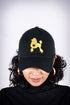Poodles got Heart polo dad cap, black/gold