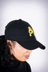 Poodles got Heart polo dad cap, black/gold