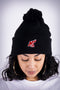 High Goals pom-pom beanie, black