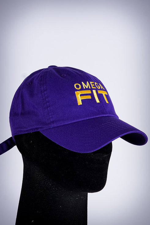Omega FIT polo dad cap, purple