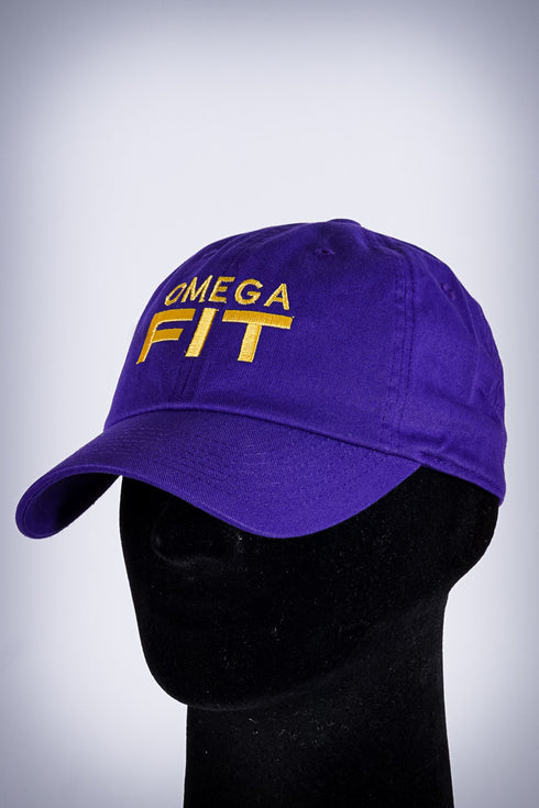 Omega FIT polo dad cap, purple